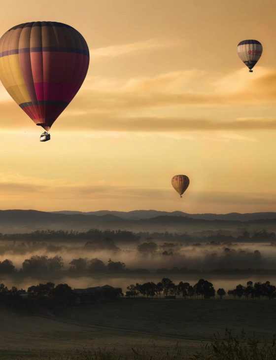 hot air balloon valley sky 99551 99551 Hot air balloons floating over misty fields at sunrise, creating a picturesque adventure scene.